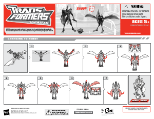 Hướng dẫn sử dụng Hasbro 83629 Transformers Animated Swoop