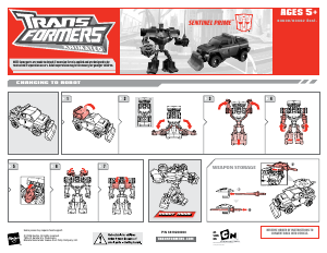 Hướng dẫn sử dụng Hasbro 83630 Transformers Animated Sentinel Prime