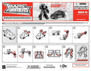 Hướng dẫn sử dụng Hasbro 83631 Transformers Animated Elite Guard Bumblebee