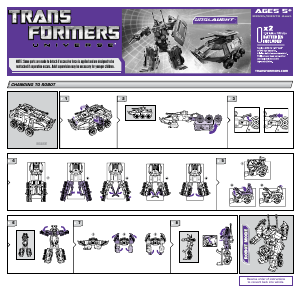 Priručnik Hasbro 83694 Transformers Universe Onslaught