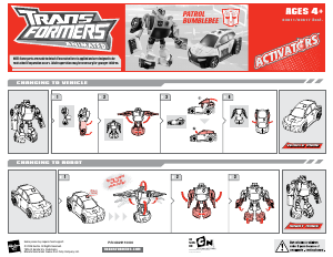 Használati útmutató Hasbro 83811 Transformers Animated Patrol Bumblebee