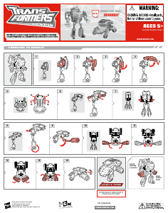 사용 설명서 Hasbro 97586 Transformers Animated Cybertronian Ironhide