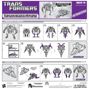 Руководство Hasbro 98467 Transformers Activators Starscream