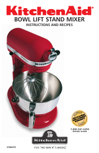 Handleiding KitchenAid KP26N9XWH Professional Standmixer