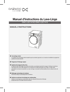 Mode d’emploi Daewoo DWC-LDC141KC Lave-linge
