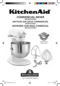 Manual KitchenAid KSM7990WH Stand Mixer