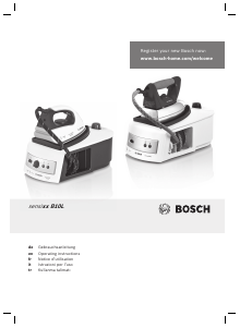 Mode d’emploi Bosch TDS1601 Sensixx Fer à repasser