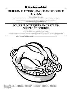 Bruksanvisning KitchenAid KEBS179BWH Architect Ugn