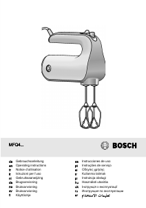 Manual Bosch MFQ4040 Misturador da mão