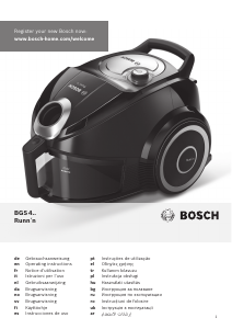Посібник Bosch BGS42212 Runnn Пилосос