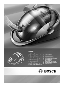 Kullanım kılavuzu Bosch BSG72212 Elektrikli süpürge