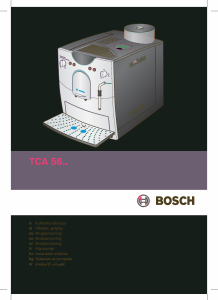 Bruksanvisning Bosch TCA5608 Espressomaskin