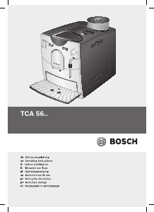 Руководство Bosch TCA5601 Эспрессо-машина
