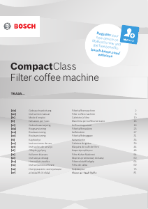 Manuale Bosch TKA3A014 CompactClass Macchina da caffè