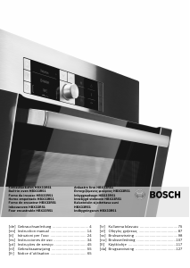 Manual Bosch HBX33R51 Forno