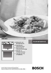 Manual Bosch HBN9651 Oven
