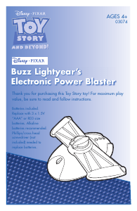 Handleiding Hasbro 03074 Toy Story And Beyond Buzz Power Blaster