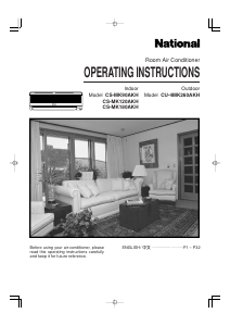 Bruksanvisning National CU-4MK260AKH Luftkonditionering
