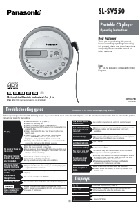 Manual Panasonic SL-SV550GK Discman