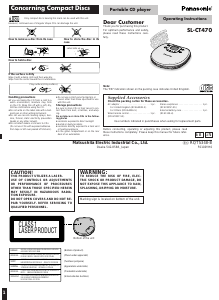 Handleiding Panasonic SL-CT470 Discman