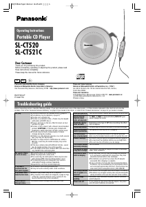 Handleiding Panasonic SL-CT521C Discman