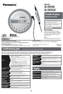 Manual Panasonic SL-SV550PC Discman
