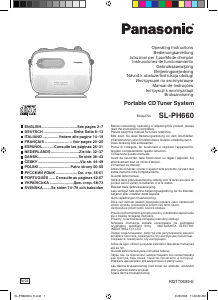 Руководство Panasonic SL-PH660 Портативный CD-плеер