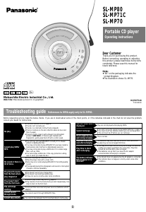 Bruksanvisning Panasonic SL-MP70EB Discman