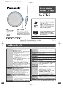 Manual Panasonic SL-CT820 Discman