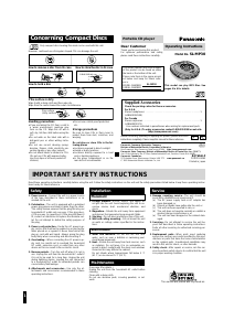 Manual Panasonic SL-MP30PC Discman
