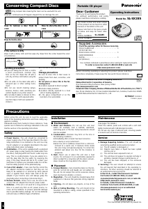 Handleiding Panasonic SL-SX285 Discman