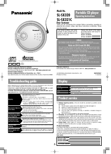 Manual Panasonic SL-SX321PY Discman