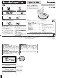 Handleiding Panasonic SL-CT570 Discman