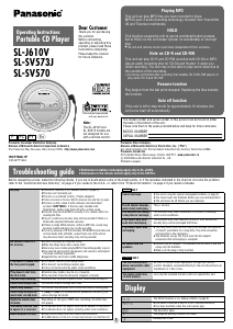 Handleiding Panasonic SL-SV573J Discman