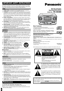 Handleiding Panasonic RC-CD300P CD speler