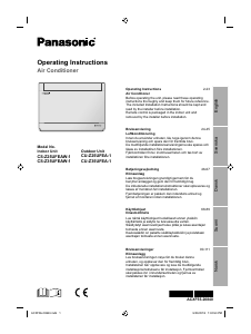 Brugsanvisning Panasonic CU-Z25UFEA1 Varmepumpe