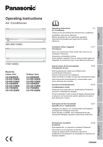 Manual Panasonic CU-RE9QKE Ar condicionado