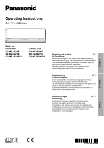 Bruksanvisning Panasonic CU-HZ25UKE5 Klimaanlegg