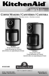 Bruksanvisning KitchenAid KCM111OB Kaffebryggare