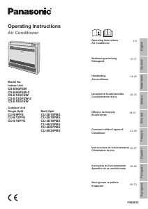 Manual Panasonic CU-E9PFE Ar condicionado