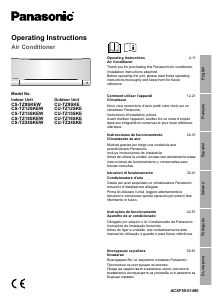 Manual Panasonic CU-TZ9SKE Ar condicionado
