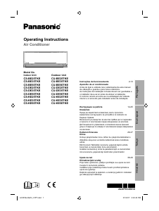 Manual Panasonic CU-DE25TKE Ar condicionado