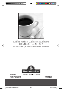 Bruksanvisning KitchenAid KCM1402CU Kaffebryggare
