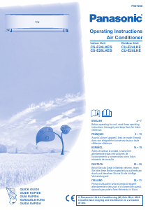 Mode d’emploi Panasonic CU-E24LKE Climatiseur