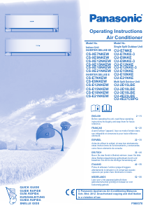 Handleiding Panasonic CU-E9NKE3 Airconditioner