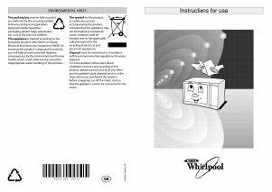 Bruksanvisning Whirlpool MT 68/WH Mikrovågsugn
