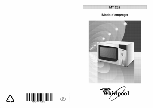 Manual Whirlpool MT 232 White Micro-onda