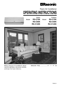 Handleiding Rasonic RU-C95K Airconditioner