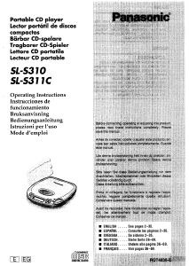 Manual Panasonic SL-S310 Discman