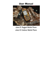 Bruksanvisning utano V1 Rugged Mobiltelefon